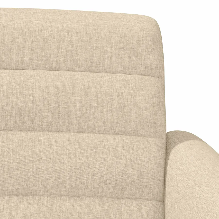 Canapé love seat avec capitonnage en boutons Crème Tissu - 7