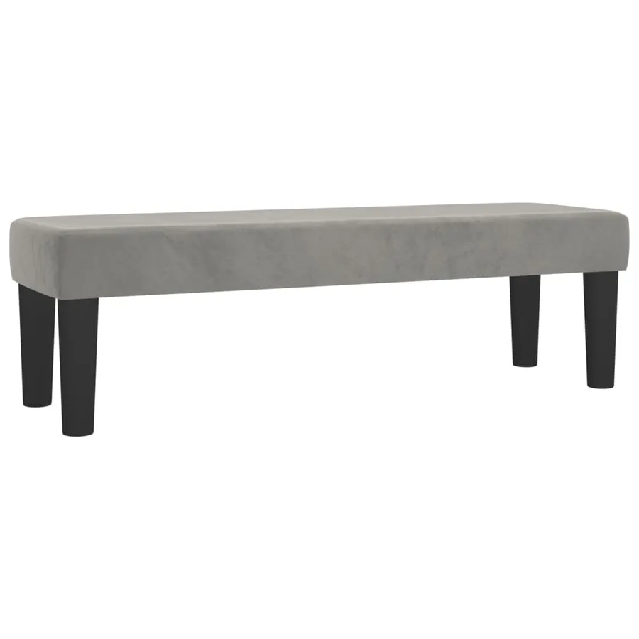 Sommier à lattes de lit et matelas Gris clair 140x200cm Velours - 7