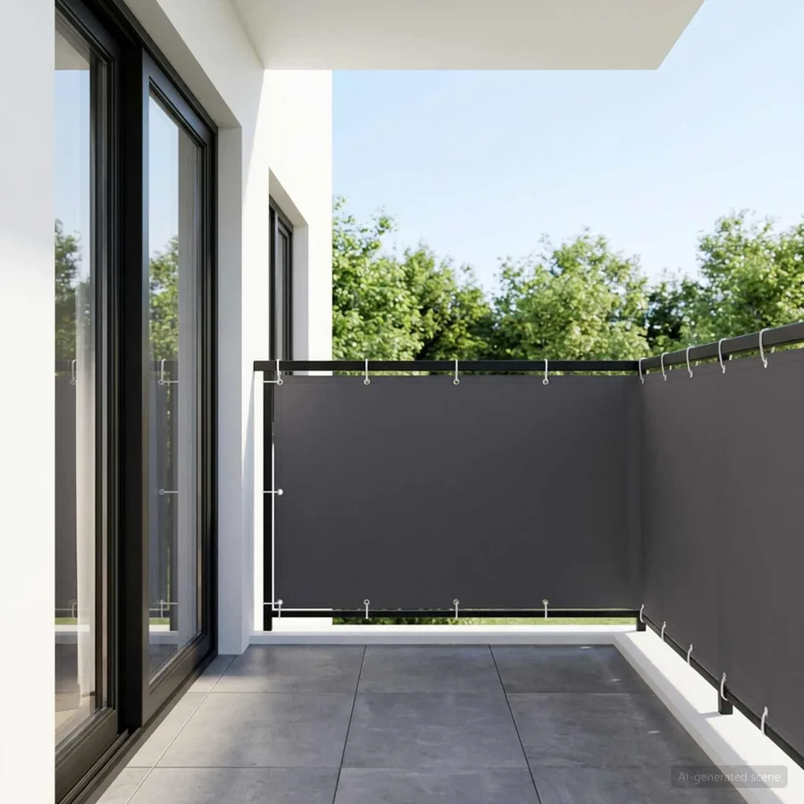 Écran de confidentialité pour balcon 1,2 x 15 m