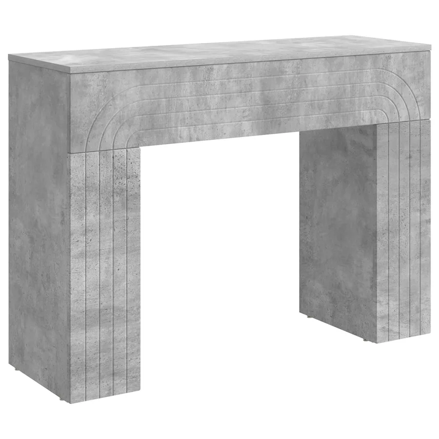Table basse Gris béton 102 x 35 x 75 cm Bois d'ingénierie - 2