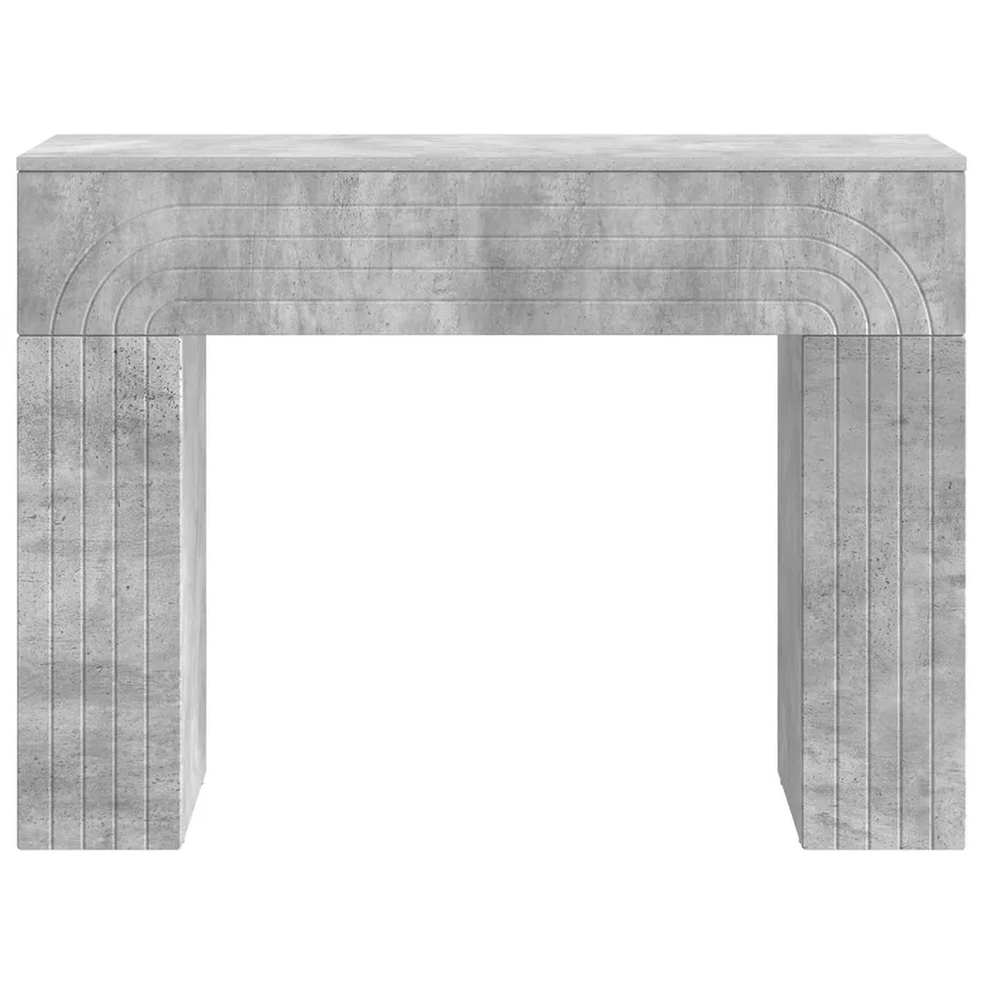 Table basse Gris béton 102 x 35 x 75 cm Bois d'ingénierie - 5