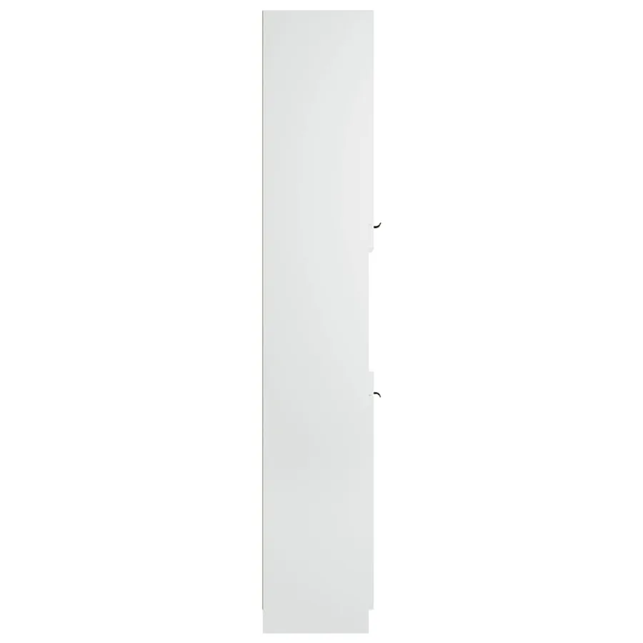 Armoire de salle de bain blanc 32x34x188,5 cm bois d'ingénierie - 9