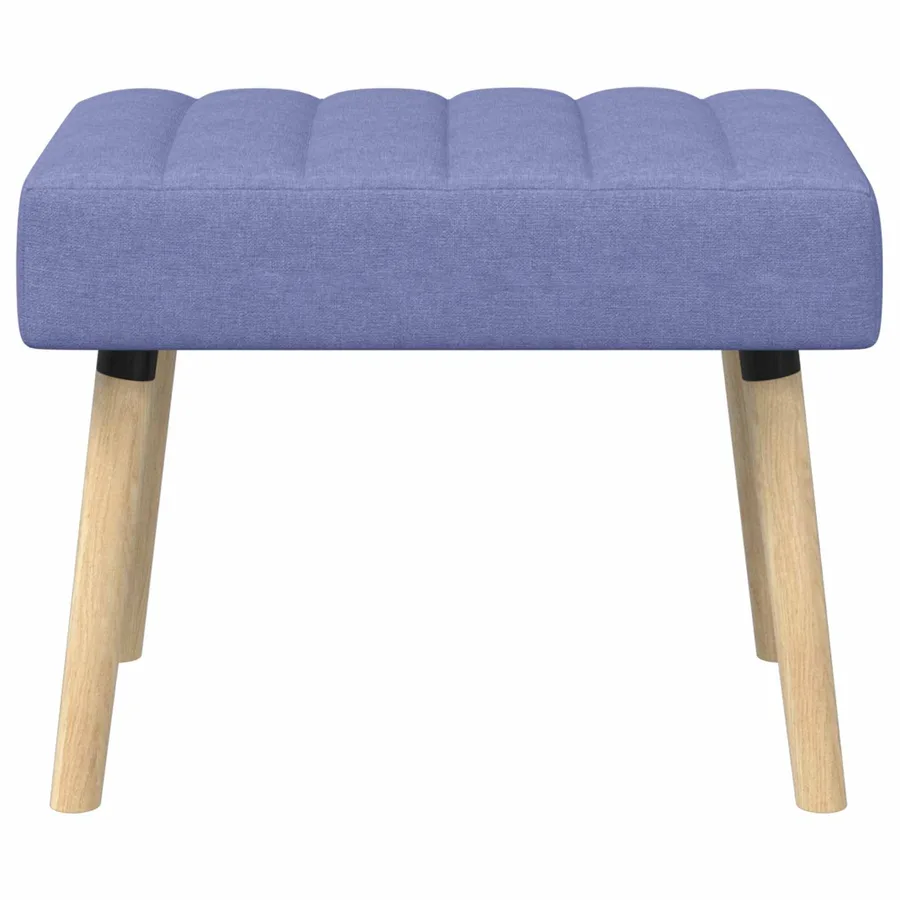 Banc capitonné canal Bleu denim 60 x 40 x 45 cm Tissu - 5