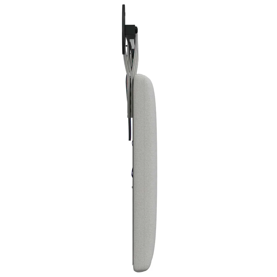 Tête de lit suspendue Avec lumière LED Gris nuage Tissu - 7