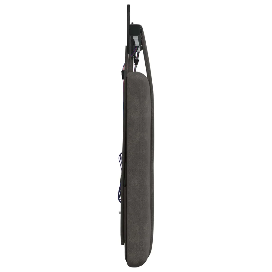 Tête de lit suspendue Avec lumière LED Noir PU antique - 7