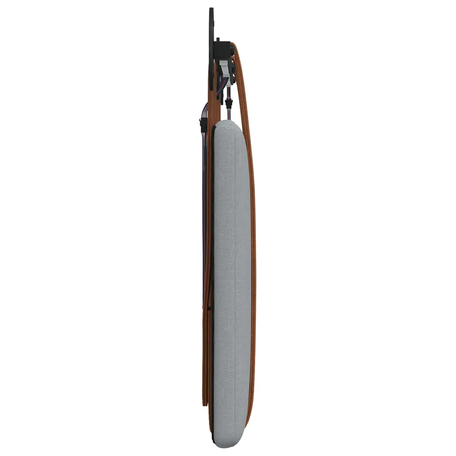 Tête de lit suspendue Avec lumière LED Gris clair PU antique - 7