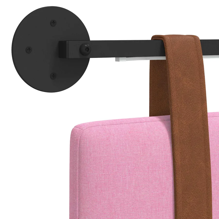 Tête de lit suspendue Avec lumière LED Rose PU antique - 10