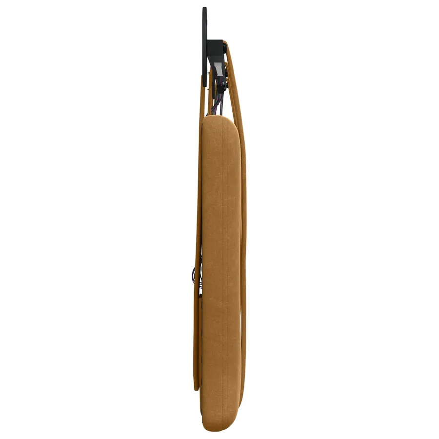 Tête de lit suspendue Avec lumière LED Marron Velours - 7