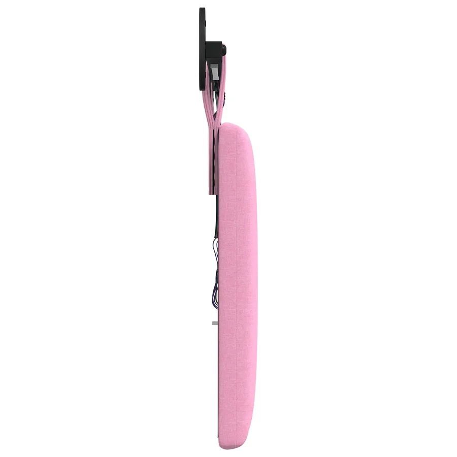 Tête de lit suspendue Avec lumière LED Rose Tissu - 7