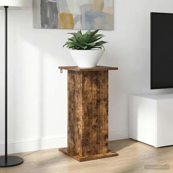 Support de Plante Chêne fumé 30,5 x 30 x 60,5 cm