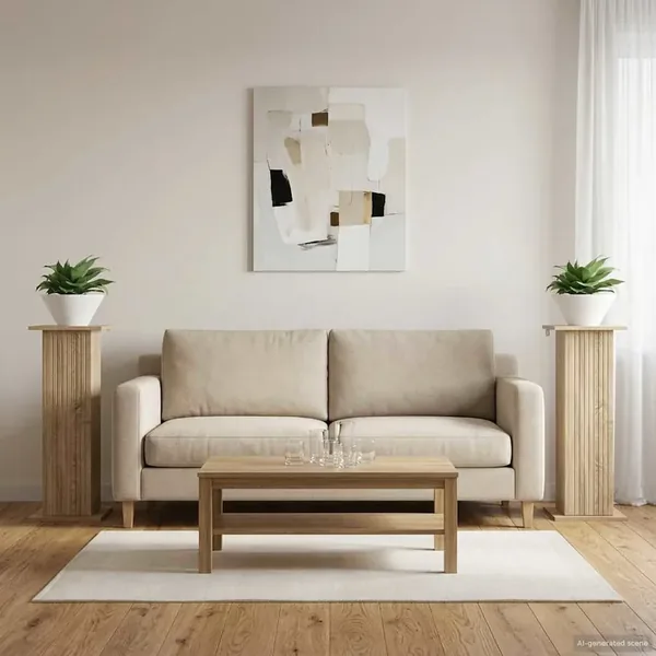 Support de Plante 2 pcs Chêne Sonoma 30,5 x 30 x 80,5 cm