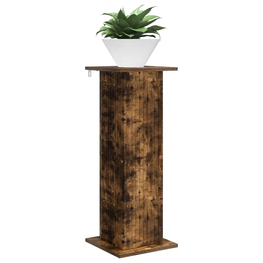 Support de Plante 2 pcs Chêne fumé 30,5 x 30 x 80,5 cm - 3