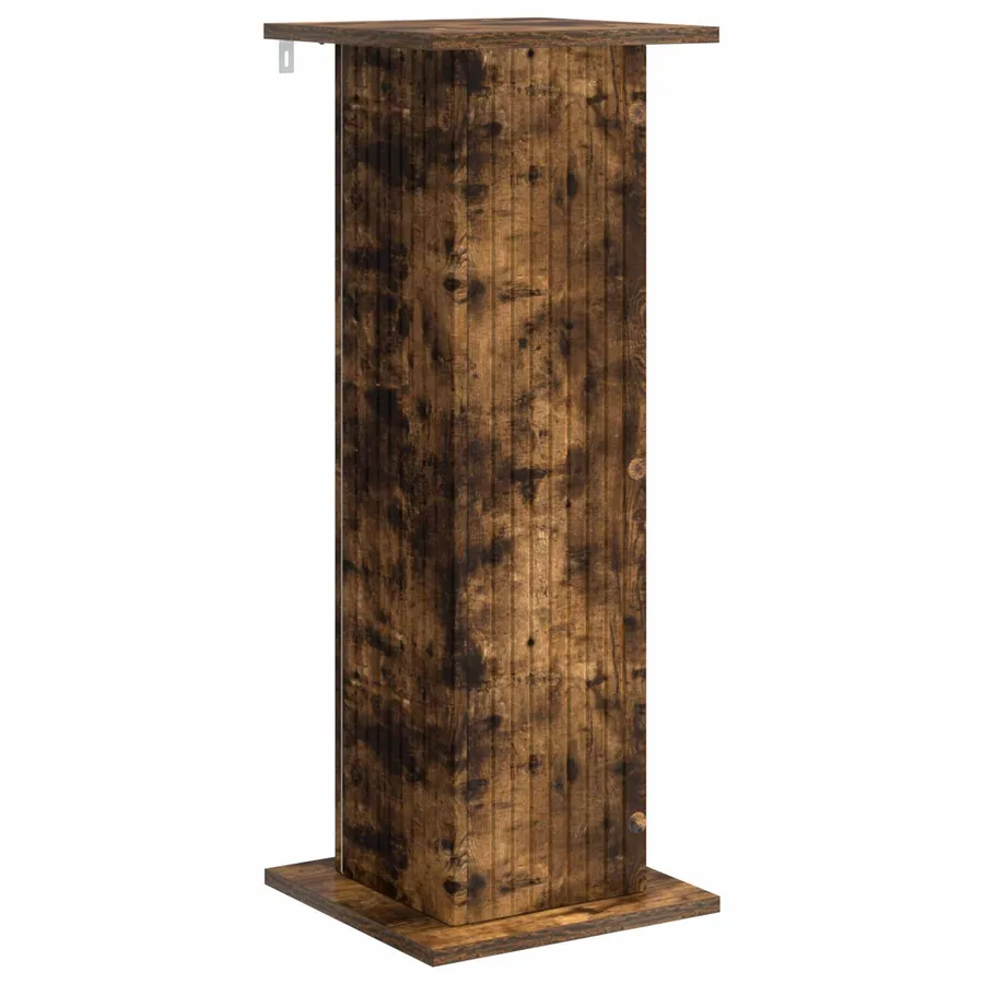 Support de Plante 2 pcs Chêne fumé 30,5 x 30 x 80,5 cm - 5