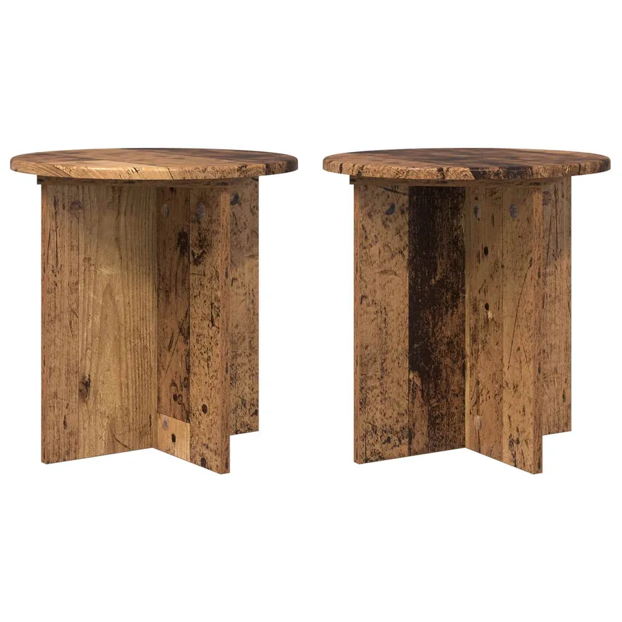 Support de Plante 2 pcs Bois ancien 40 x 40 x 40 cm - 2