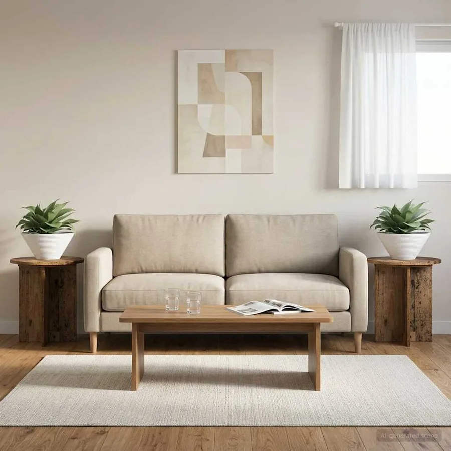Support de Plante 2 pcs Bois ancien 40 x 40 x 40 cm - 4