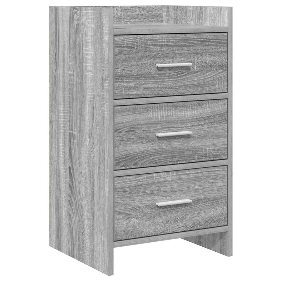 Tables de chevet Sonoma gris 40 x 36 x 70 cm Bois d'ingénierie