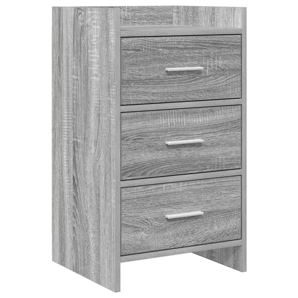 Tables de chevet Sonoma gris 40 x 36 x 70 cm Bois d'ingénierie