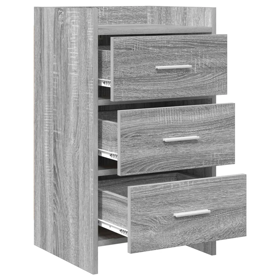 Tables de chevet Sonoma gris 40 x 36 x 70 cm Bois d'ingénierie - 3
