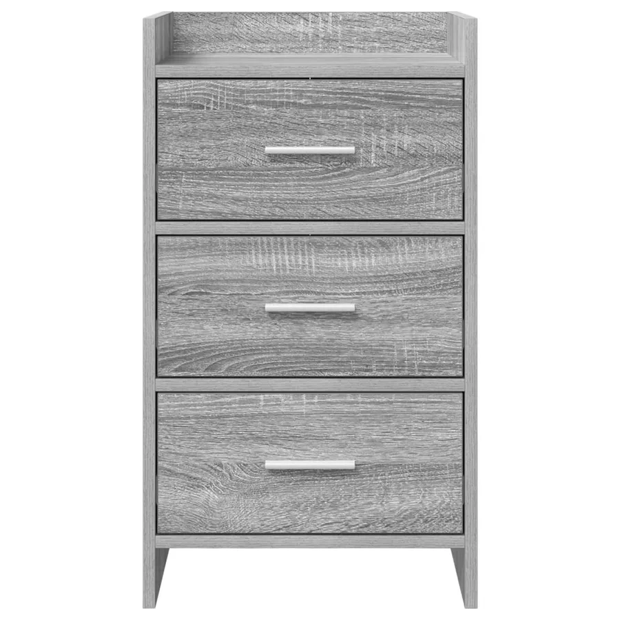 Tables de chevet Sonoma gris 40 x 36 x 70 cm Bois d'ingénierie - 4