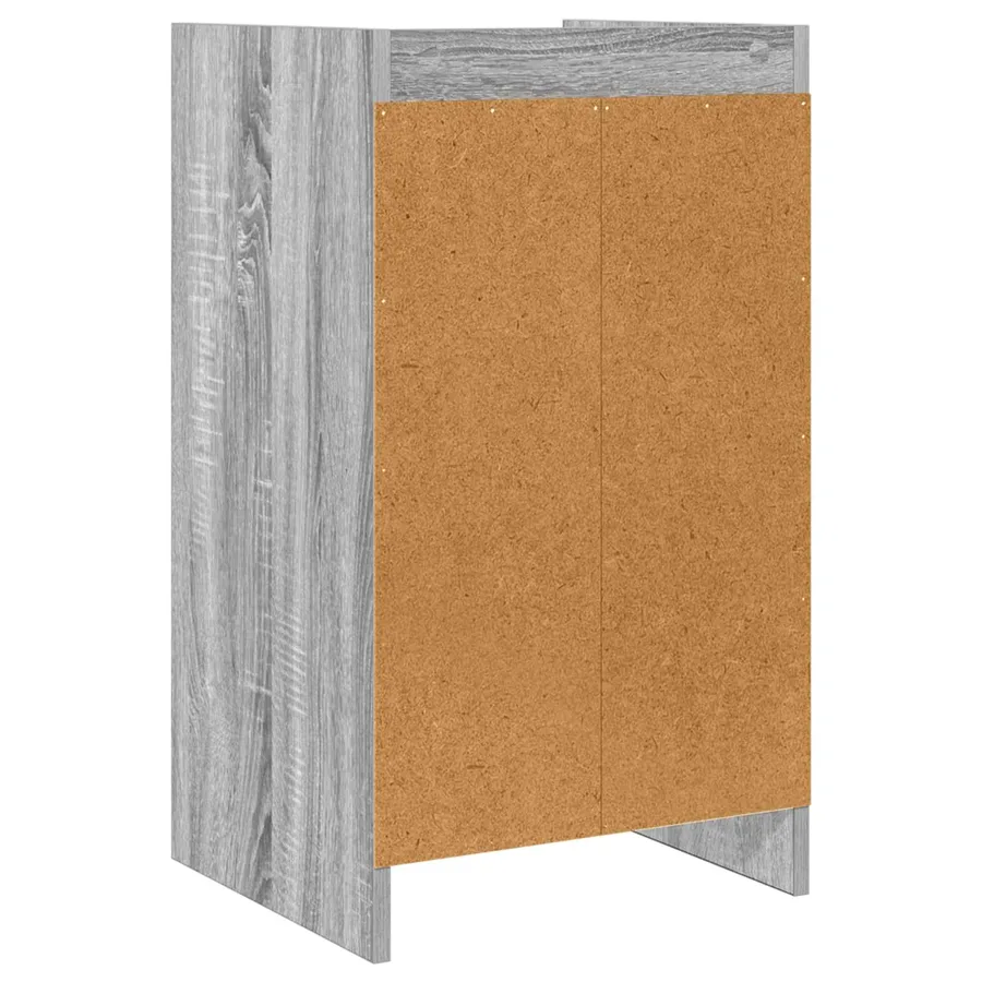 Tables de chevet Sonoma gris 40 x 36 x 70 cm Bois d'ingénierie - 6