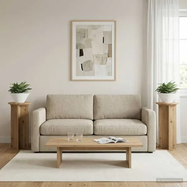 Support de Plante 2 pc Chêne artisanal 29,5 x 29,5 x 60 cm