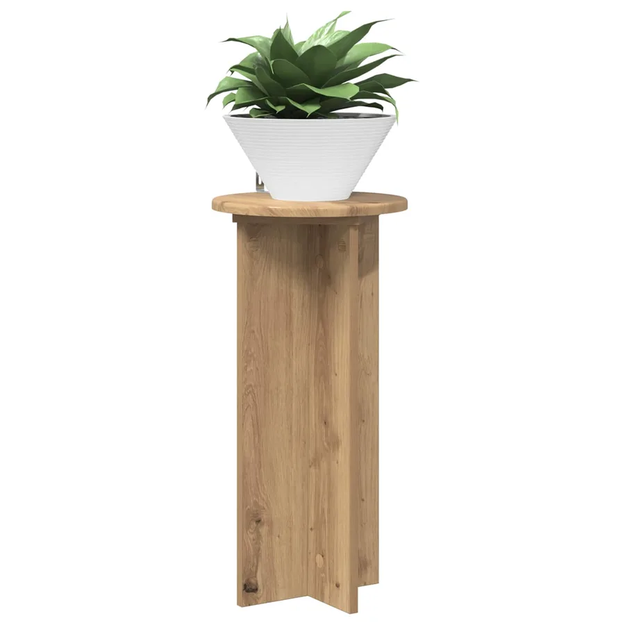 Support de Plante 2 pc Chêne artisanal 29,5 x 29,5 x 60 cm - 3