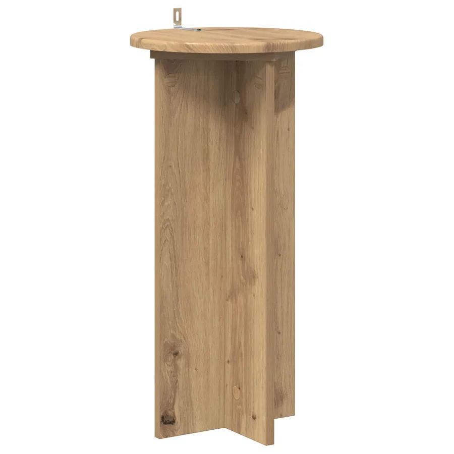 Support de Plante 2 pc Chêne artisanal 29,5 x 29,5 x 60 cm - 5
