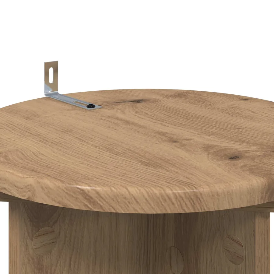 Support de Plante 2 pc Chêne artisanal 29,5 x 29,5 x 60 cm - 9