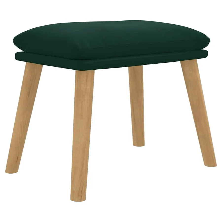 Repose-pied Vert foncé 45x29,5x35 cm Velours - 2