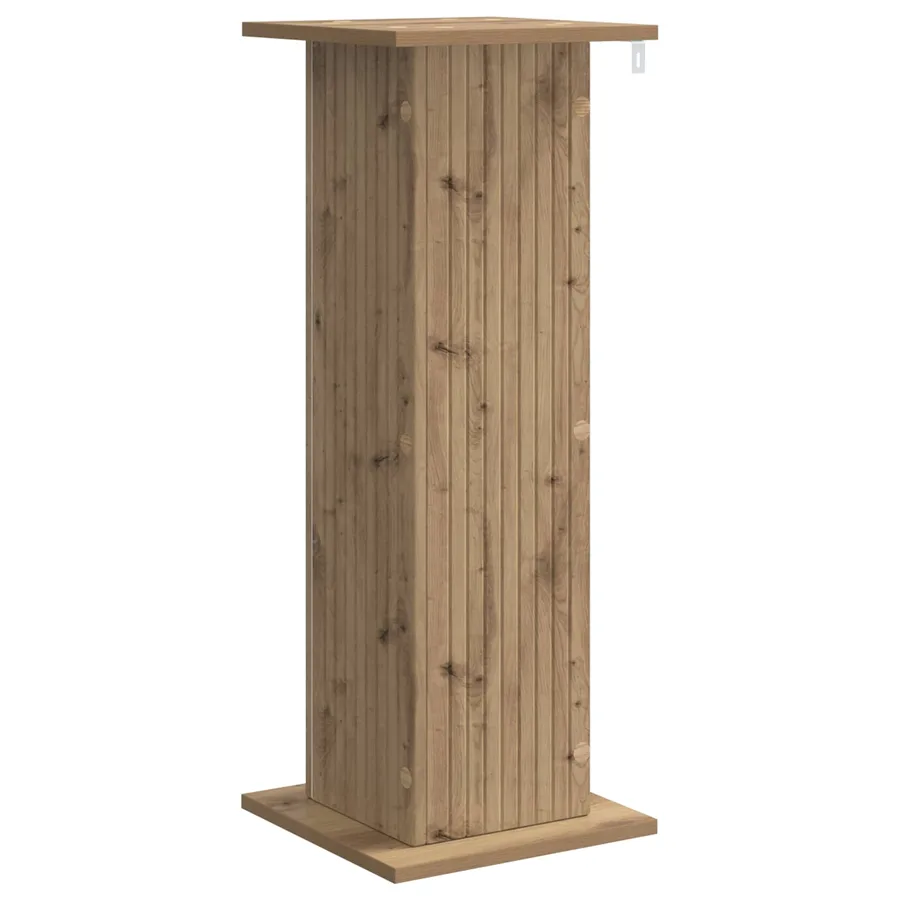 Support de Plante Chêne artisanal 30,5 x 30 x 80,5 cm - 7