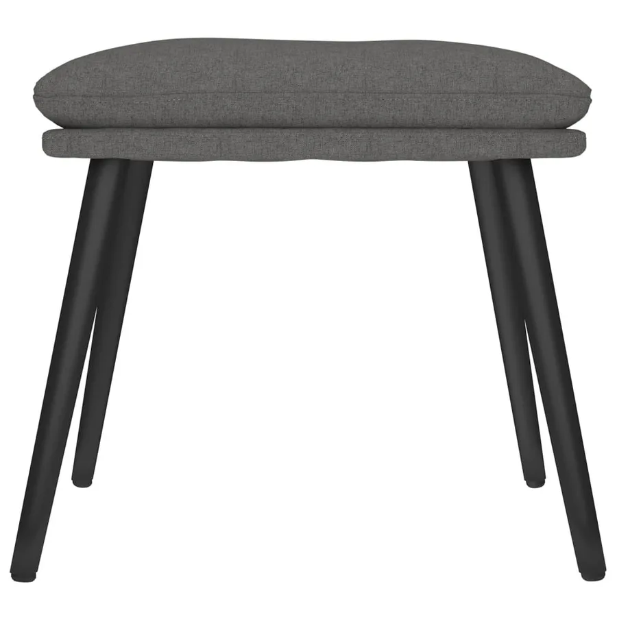 Repose-pied Gris foncé 45x29,5x35 cm Tissu - 3