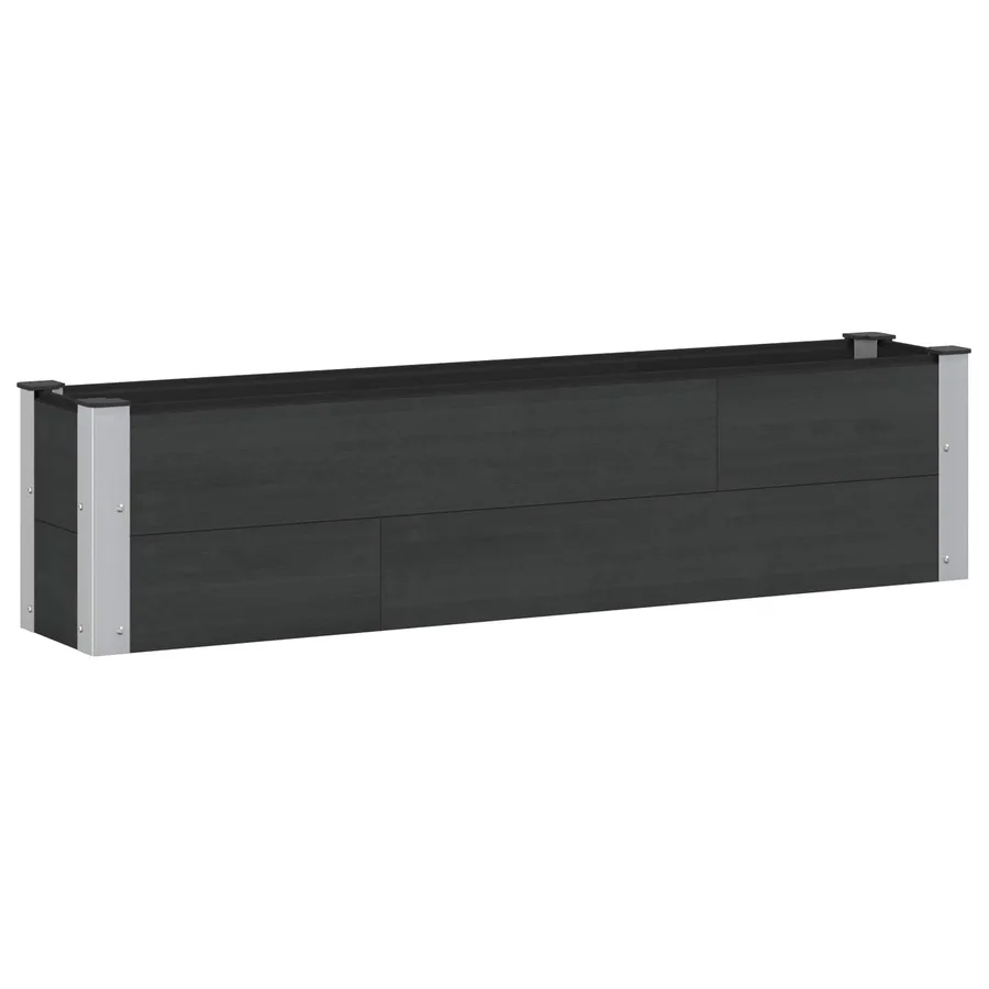 Jardinière surélevée Noir 150 x 30 x 36 cm - 2