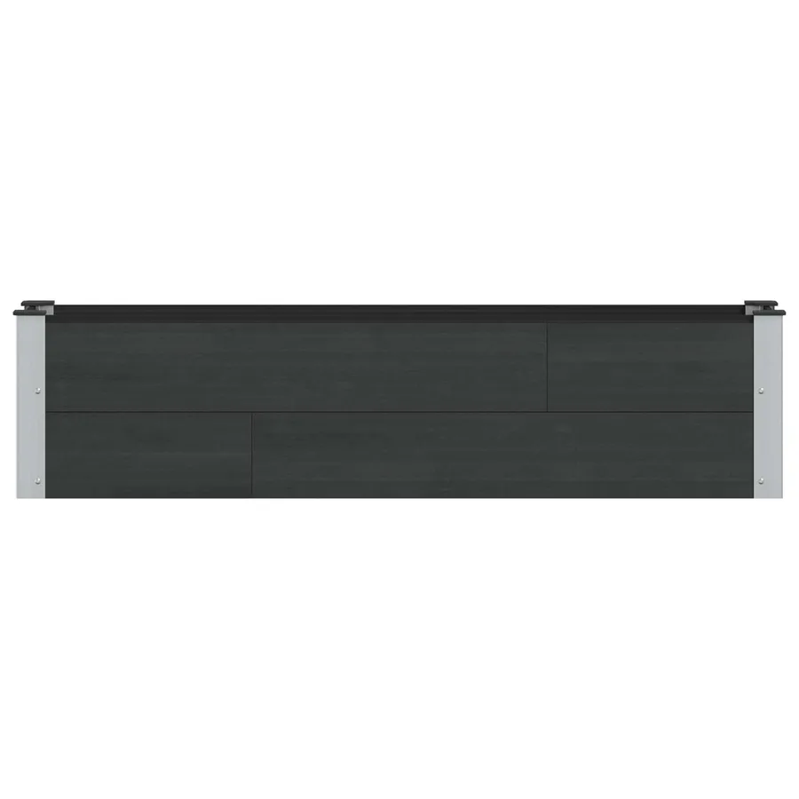 Jardinière surélevée Noir 150 x 30 x 36 cm - 3
