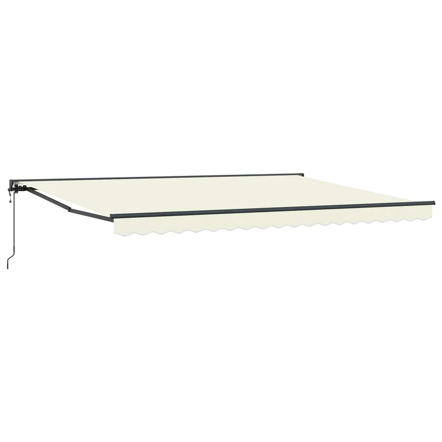 Auvent rétractable électrique Crème et Anthracite 5 × 3,5 m - 2