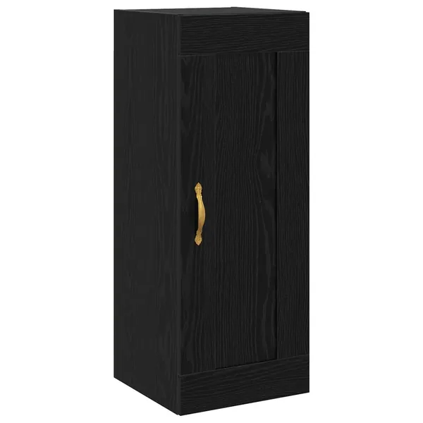 Meuble mural Chêne noir 34,5 x 34 x 90 cm Bois d'ingénierie