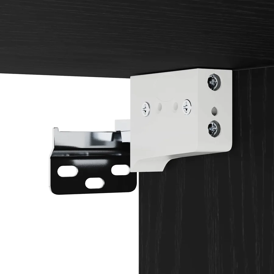 Meuble mural Chêne noir 34,5 x 34 x 90 cm Bois d'ingénierie - 6