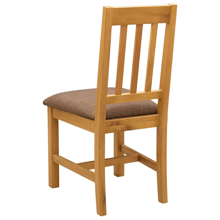Chaise de salle à manger VENLO 2 pcs Bois de chêne massif - 5