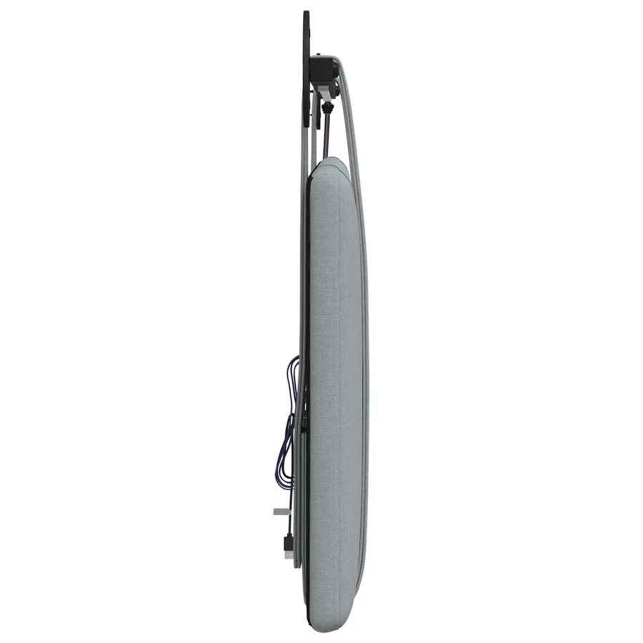 Tête de lit suspendue Avec lumière LED Gris clair Tissu - 7
