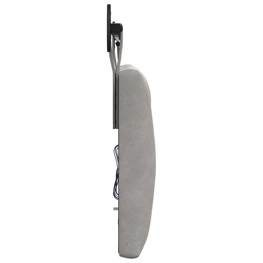 Tête de lit suspendue Avec lumière LED Gris clair Velours - 7