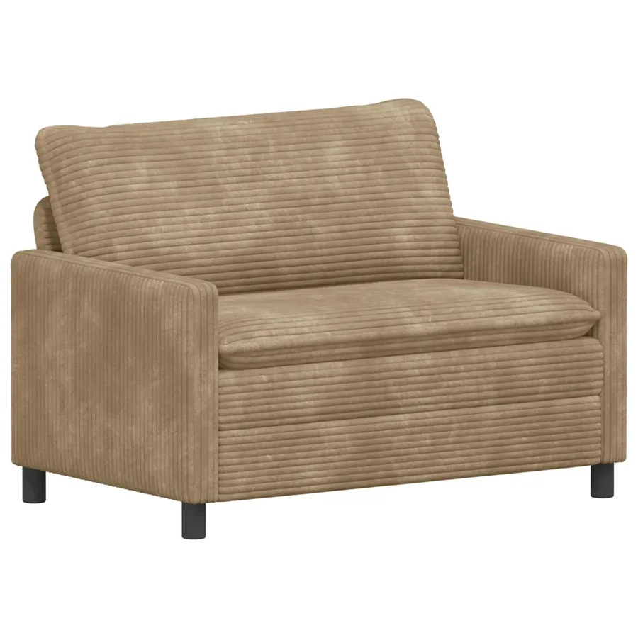 Canapé Taupe 126 x 81 x 87,5 cm Polyester - 2