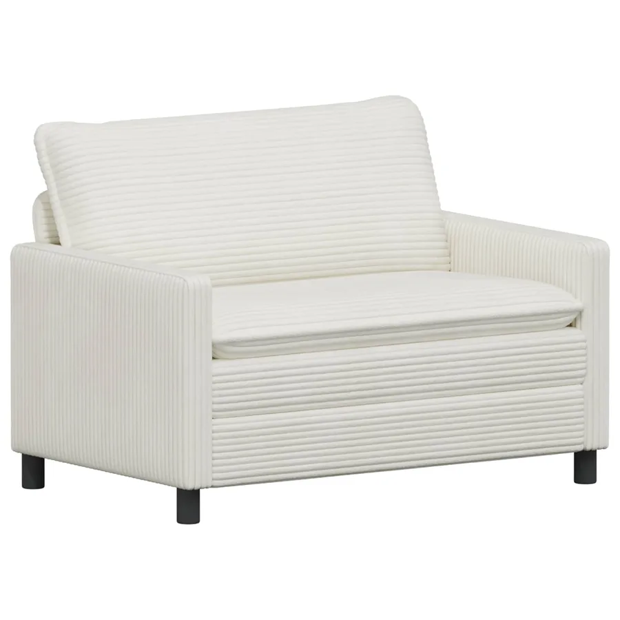 Canapé Crème 126 x 81 x 87,5 cm Polyester - 2
