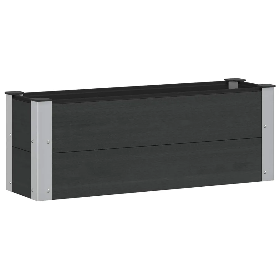 Jardinière surélevée Noir 100 x 30 x 36 cm - 2