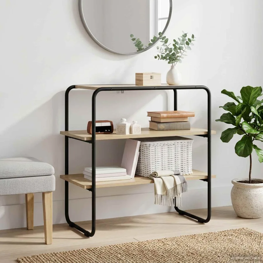 Table console Chêne Sonoma 100 x 41 x 75 cm Bois d'ingénierie