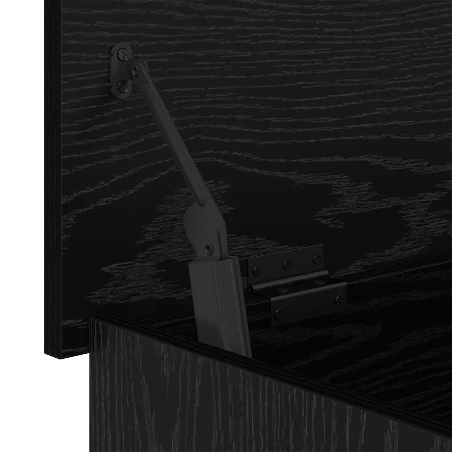 Coffre de rangement avec stockage Chêne noir 60 x 40 x 50 cm - 8