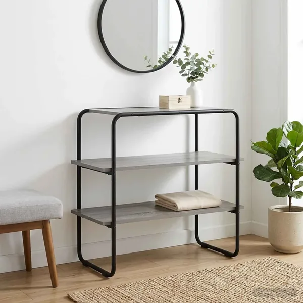 Table console Sonoma gris 100 x 41 x 75 cm Bois d'ingénierie