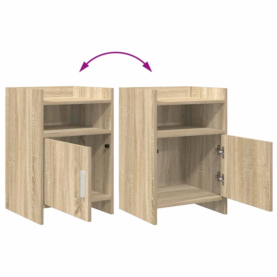 Tables de chevet Chêne Sonoma 40 x 36 x 60 cm Bois d'ingénierie - 9