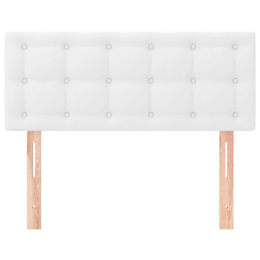 Tête de lit Blanc 90x5x78/88 cm Similicuir - 3