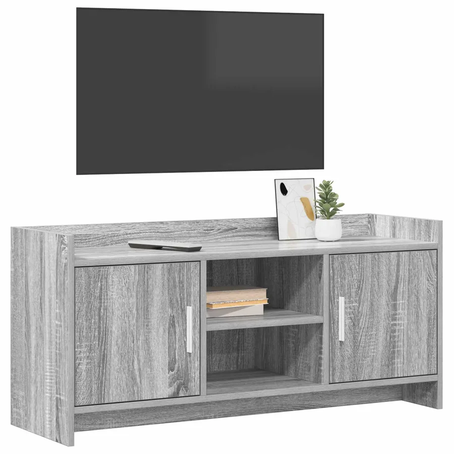Meuble TV 102 x 33 x 47 cm Sonoma gris Bois d'ingénierie - 3