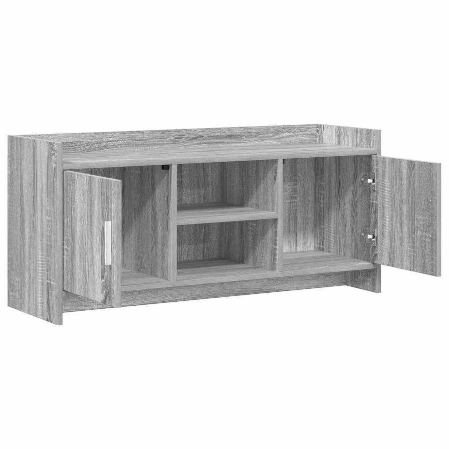 Meuble TV 102 x 33 x 47 cm Sonoma gris Bois d'ingénierie - 4