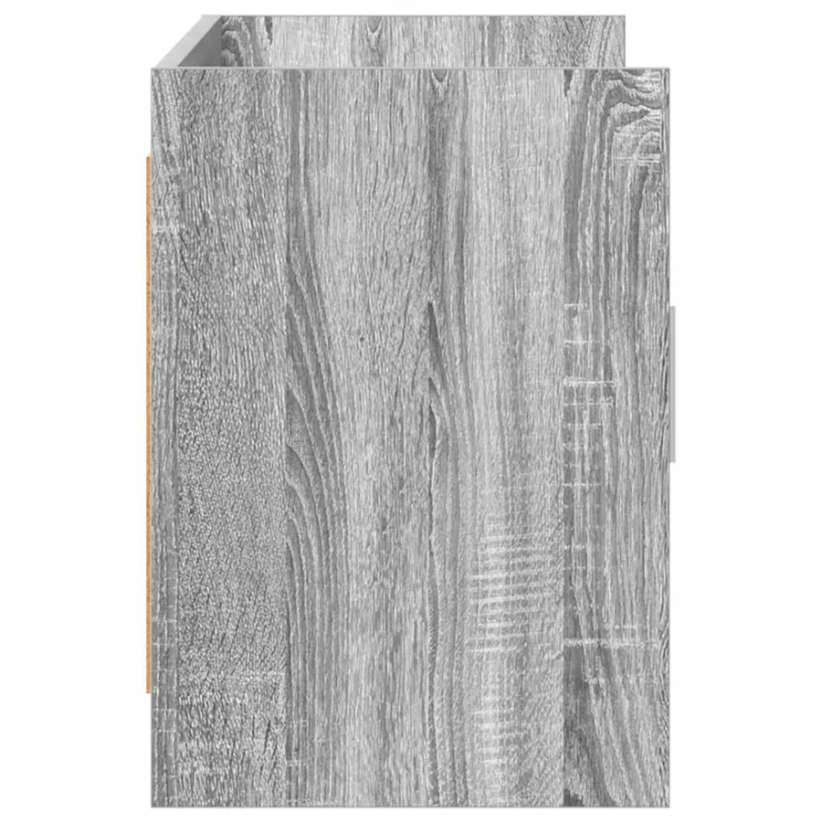 Meuble TV 102 x 33 x 47 cm Sonoma gris Bois d'ingénierie - 6